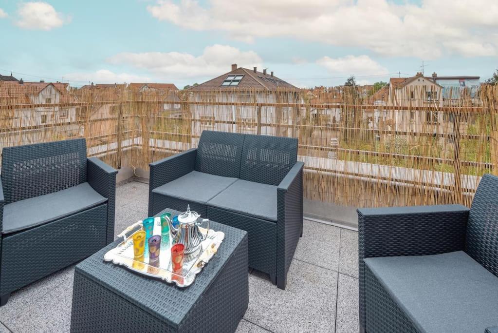 Apartamento L'Excellence-8Min Aeroport-Terrasse-Parking Prive Lingolsheim Exterior foto